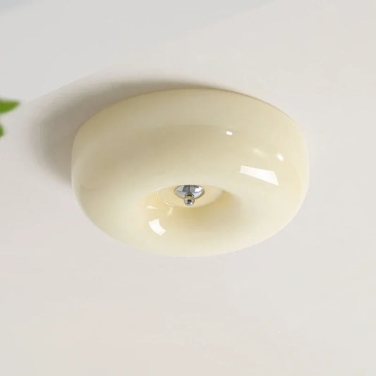 Cevor Bauhaus Glass Ceiling Light White | Celestre