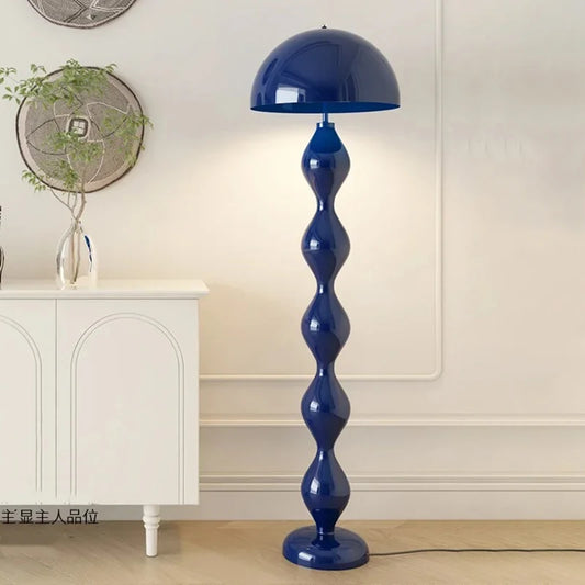 Orlin Metal Mushroom Floor Lamp Blue | Celestre