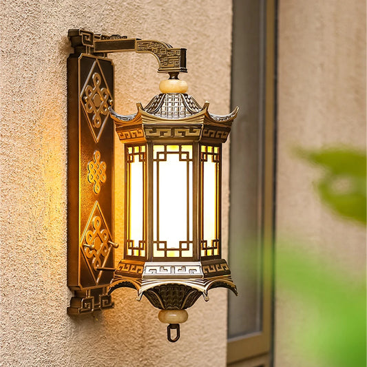 Fave Oriental Pagoda Outdoor Wall Light | Celestre