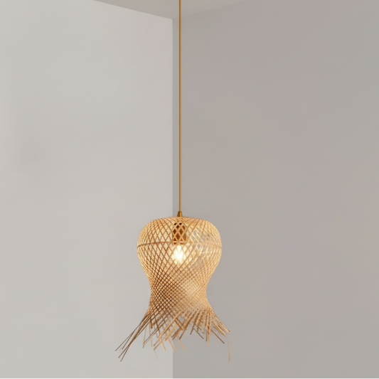 Bisa Fish Trap Weave Pendant Light | Celestre