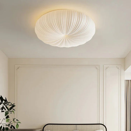 Keri Pleated Pumpkin Ceiling Light | Celestre