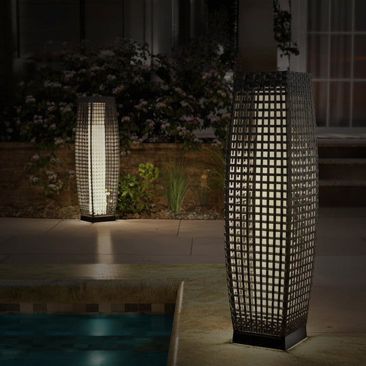 Jena Solar Cage Outdoor Floor Lamp | Celestre