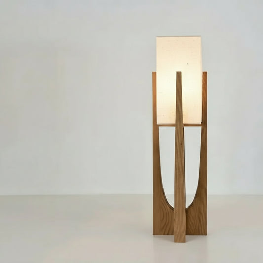 Novra Nordic Solid Wood Floor Lamp Walnut | Celestre