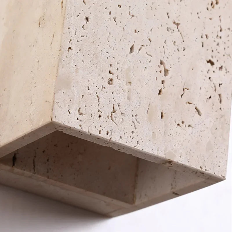 Biti Travertine Outdoor Wall Light | Celestre