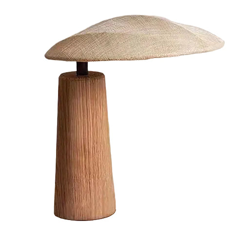 wabi様 Nema Oval Wabi Sabi Table Lamp | Modern Japandi Pillar Base