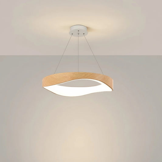 Jyni Wavy Ring Led Pendant Light Beige D 40 cm | Celestre