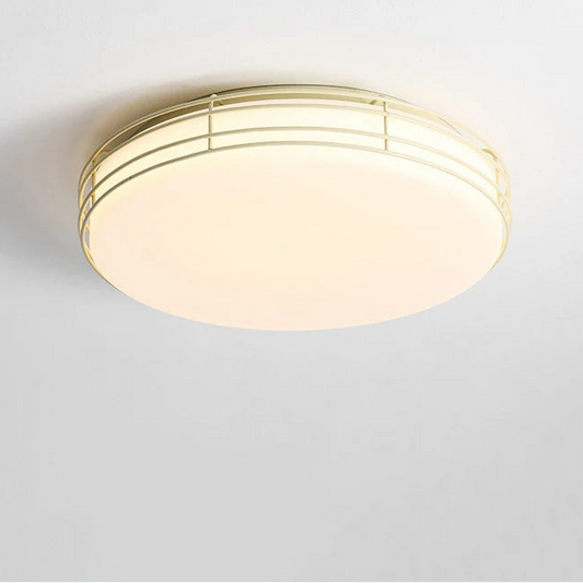 Novi Round Cage Ceiling Light White | Celestre