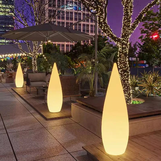 Veta Outdoor Water Drop Floor Lamp | Celestre