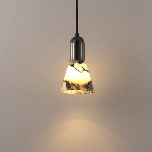 Erix Conical Marble Pendant Light | Celestre