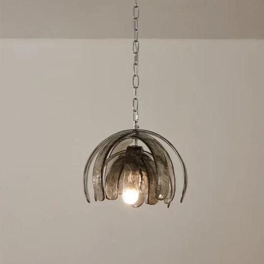 Fenla Floral Glass Pendant Light Black | Celestre