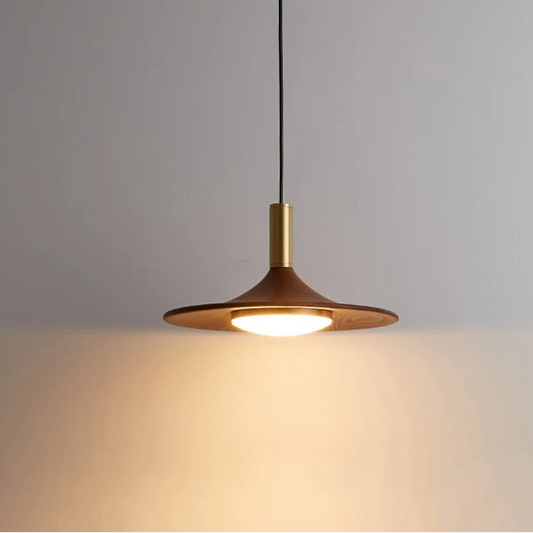 Bima Minimalist Hat Pendant Light Brown D 25 cm | Celestre