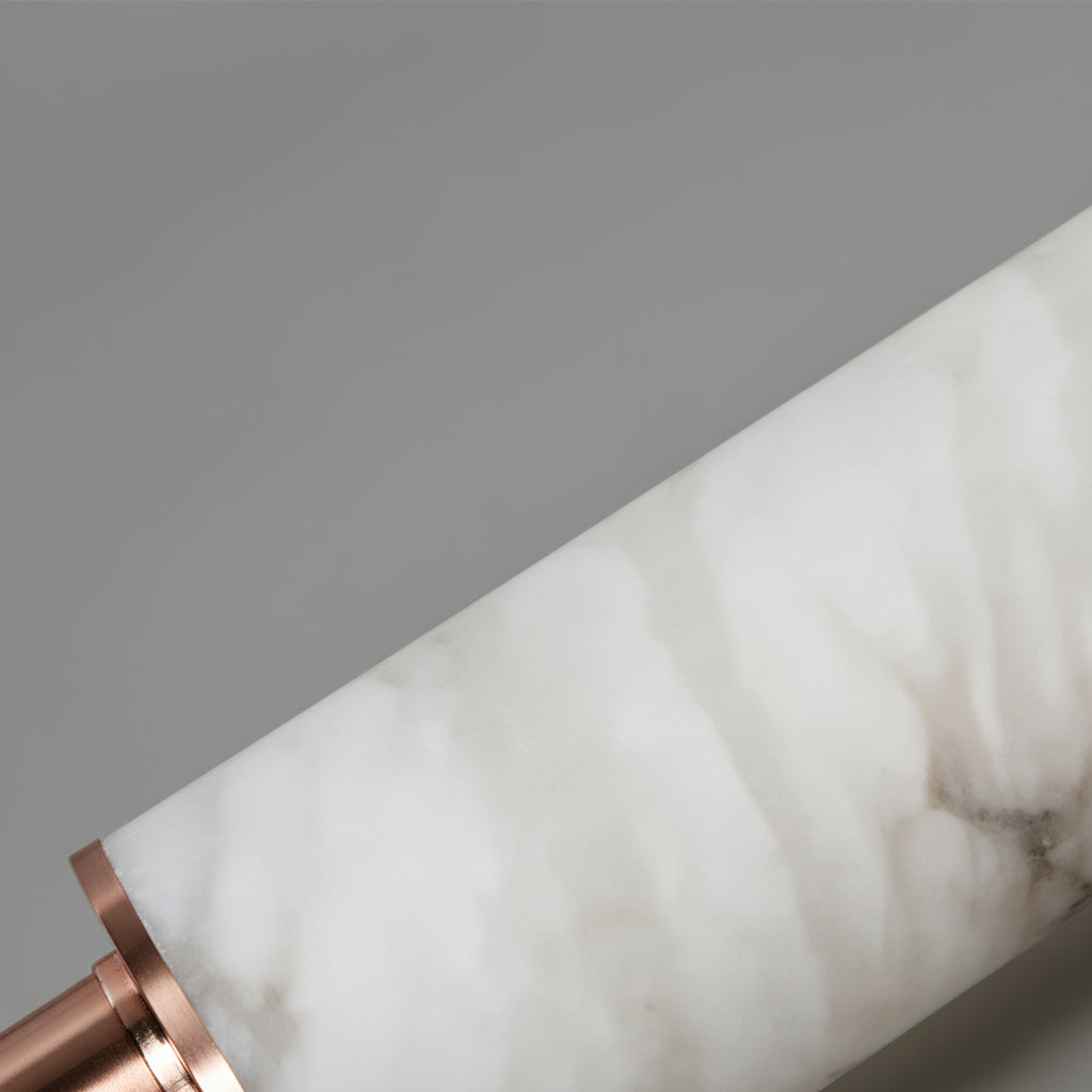Aria Alabaster Cylindrical Wall Light | Celestre