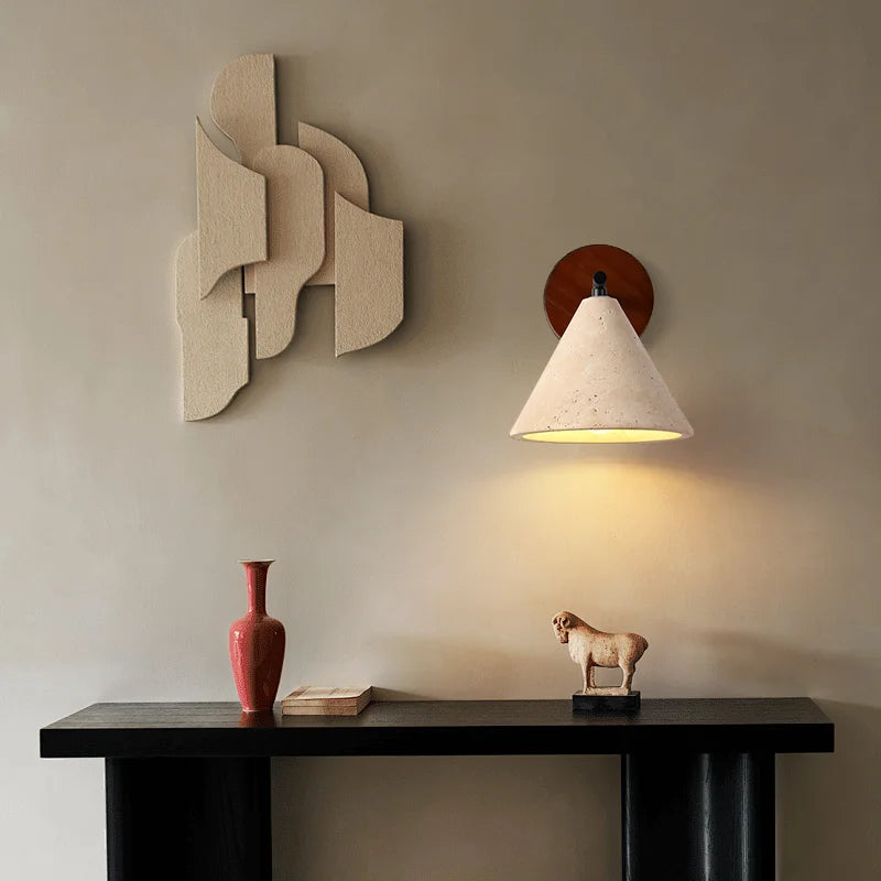 Elsin Classical Travertine Wall Light | Celestre
