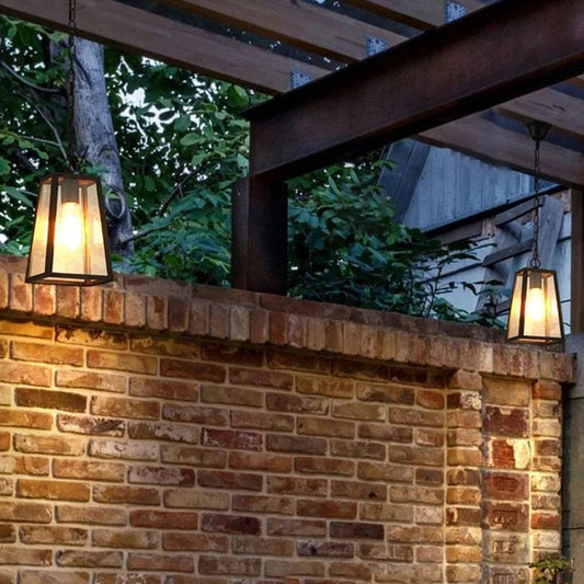 Wevu Tapered Lantern Outdoor Pendant Light | Celestre