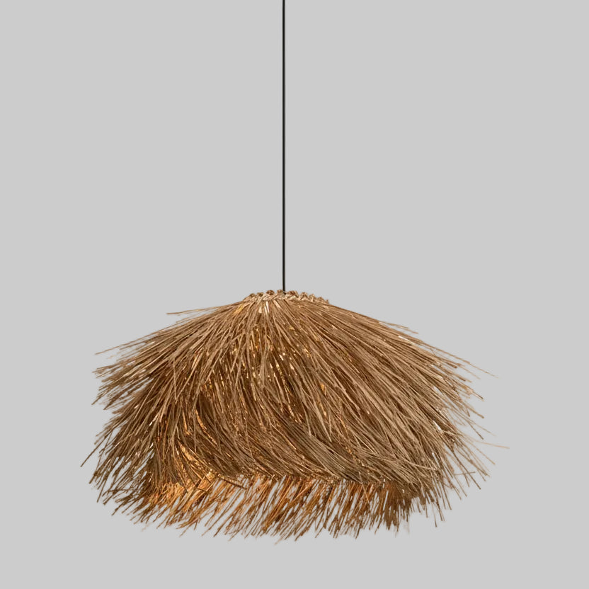Lica Shaggy Rattan Pendant Light D 50 cm | Celestre
