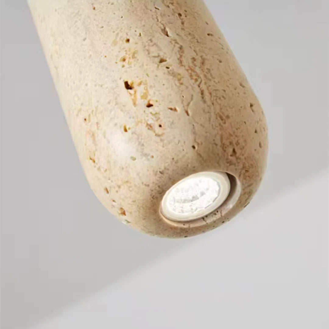 Cove Long Travertine Pendant Light | Celestre