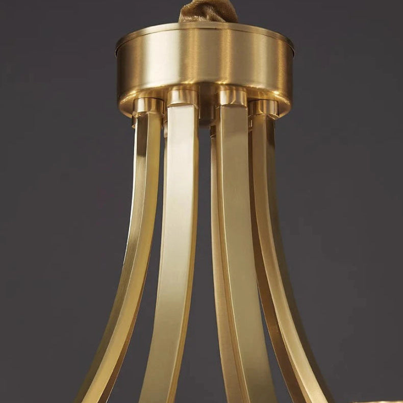 Dena Antique Fluted Glass Chandelier | Celestre