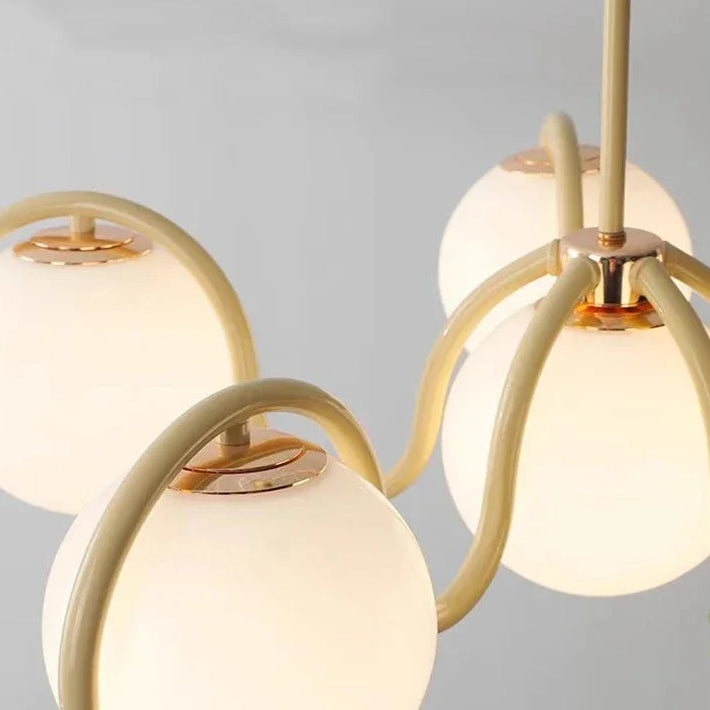 Veila French Round Glass Chandelier | Celestre