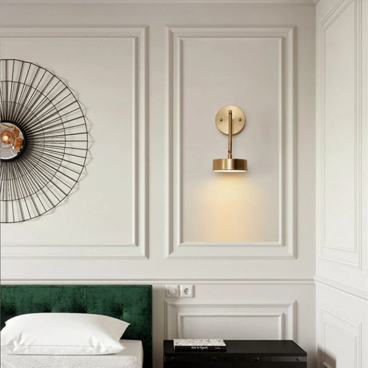 Quelo Modern Iron Rotating Disc Wall Light | Celestre