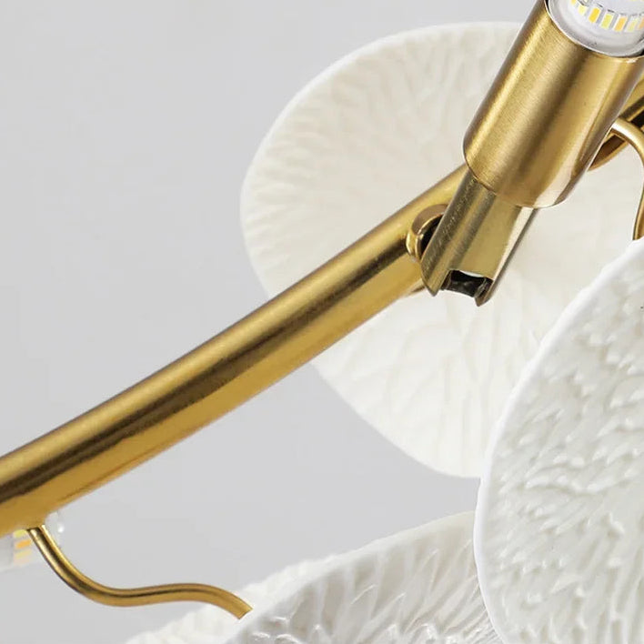 Cresta Linear Ceramic Lotus Chandelier | Celestre