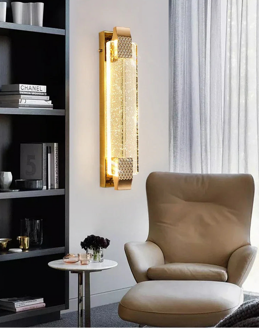 Auric Crystal Embellished Wall Light | Celestre