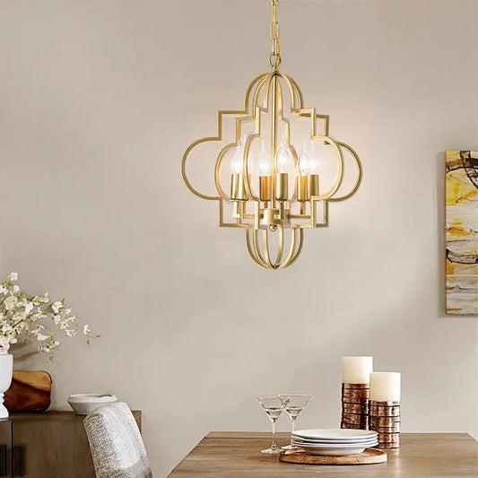 Lenti Vintage Candelabra Pendant Light 6 Heads | Celestre