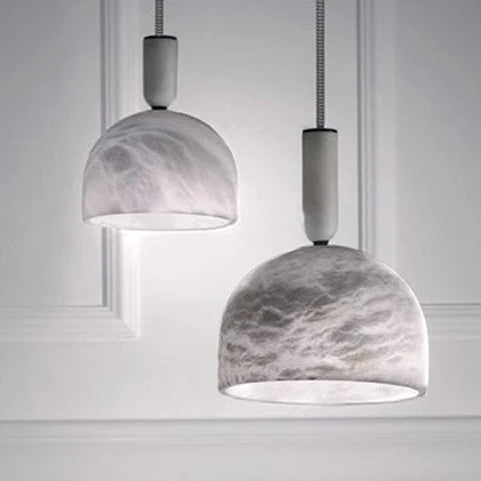 Vesa Alabaster Dome Pendant Light | Celestre