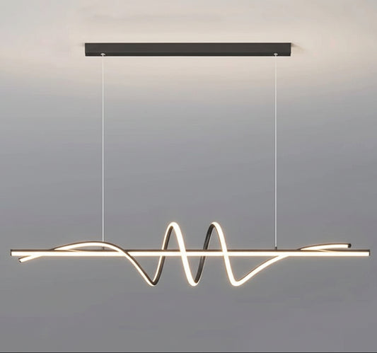 Tera Minimalist Pendant Light Black 120 cm | Celestre