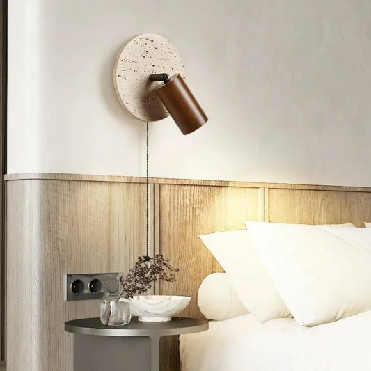 Favi Travertine Spotlight Wall Light | Celestre
