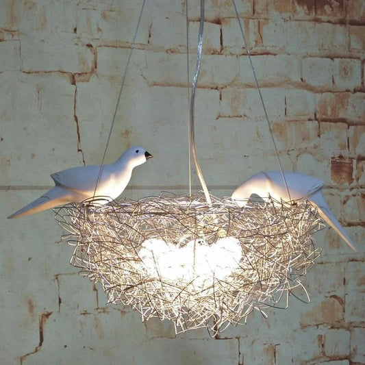Wivo Bird’s Nest Pendant Light Silver | Celestre