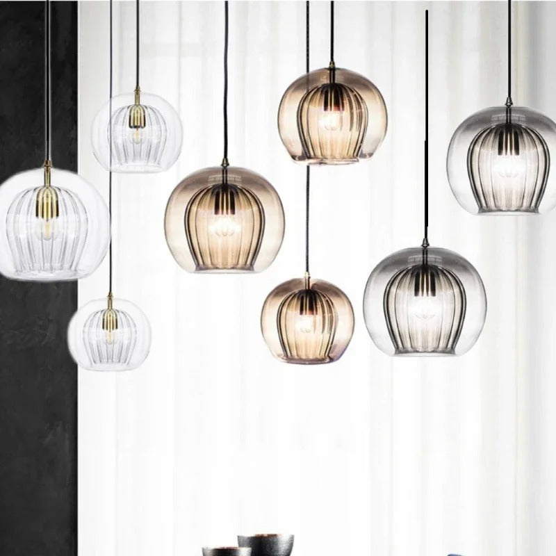 Calen Glass Globe Pendant Light | Celestre