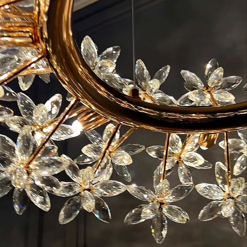 Rivra Crystal Ceiling Chandelier | Celestre