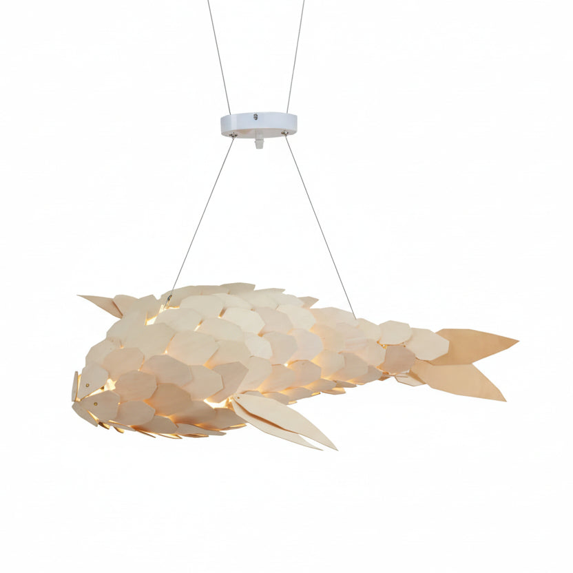 Airi Wooden Fish Pendant Light | Celestre