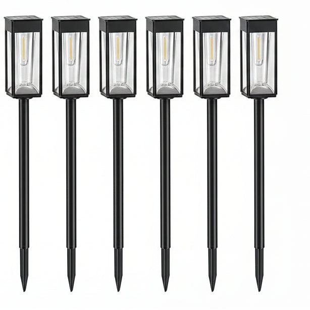Limu Solar Filament Bollard Light 6 Pcs | Celestre