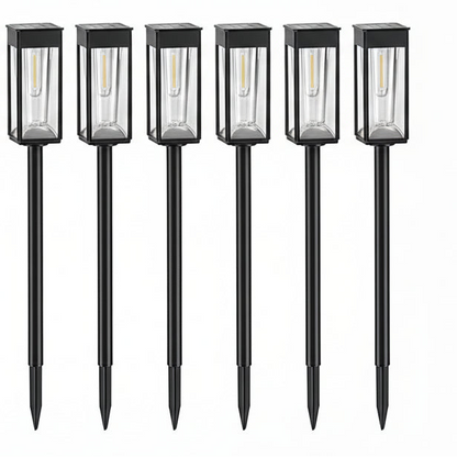 Limu Solar Filament Bollard Light 6 Pcs | Celestre