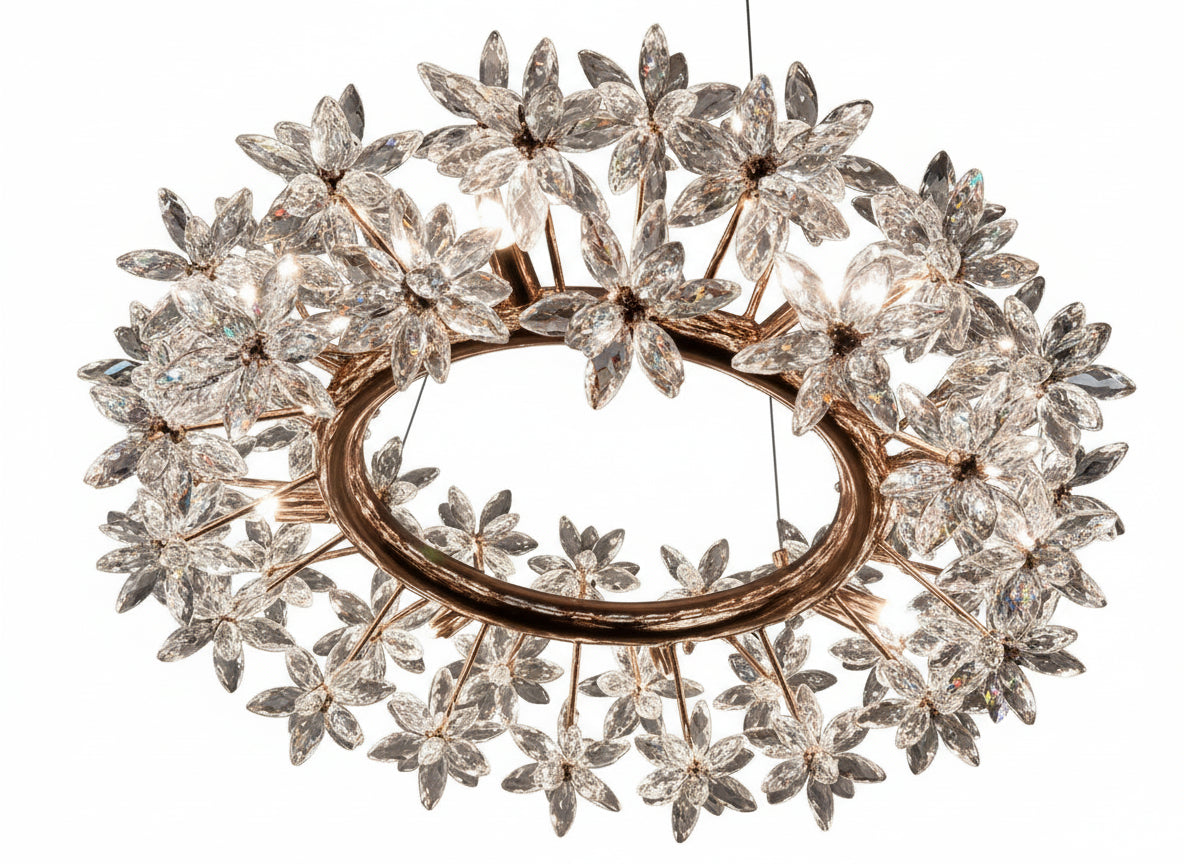 Rivra Crystal Ceiling Chandelier | Celestre