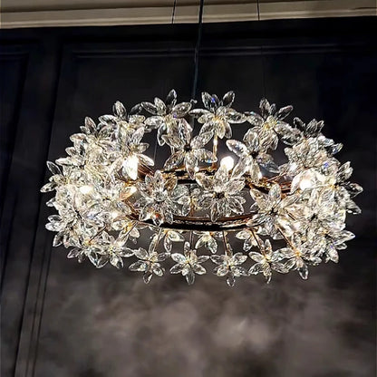 Rivra Crystal Ceiling Chandelier | Celestre