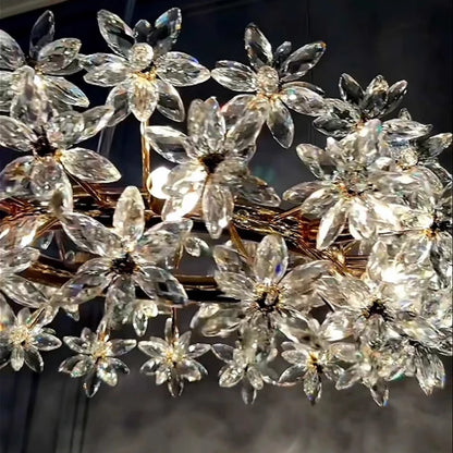 Rivra Crystal Ceiling Chandelier | Celestre