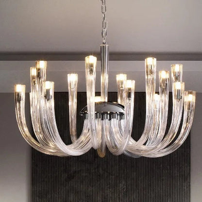 Lume Contemporary Glass Chandelier | Celestre