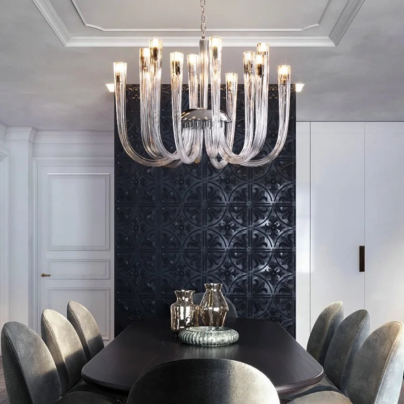 Lume Contemporary Glass Chandelier | Celestre