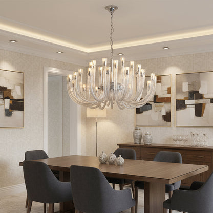 Lume Contemporary Glass Chandelier | Celestre