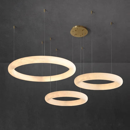 Tivar Stone Ring Chandelier 60-80-100 cm | Celestre