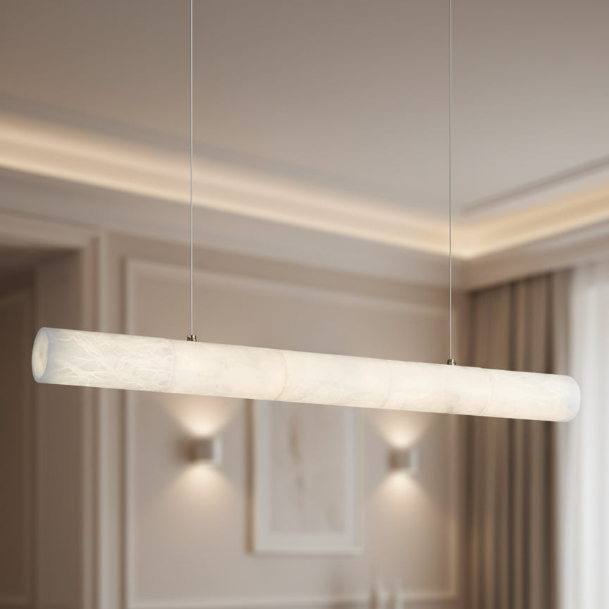 Javel Marble Cylindrical Chandelier 100 cm | Celestre