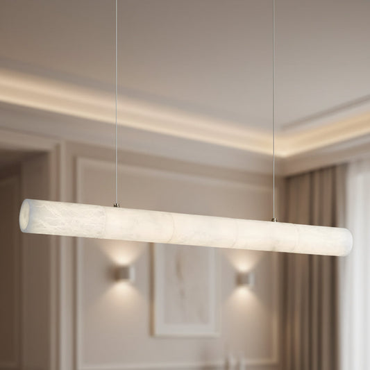 Javel Marble Cylindrical Chandelier 100 cm | Celestre