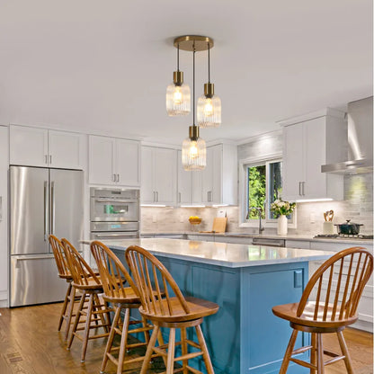 Kima Fluted Cluster Cylindrical Pendant Light | Celestre