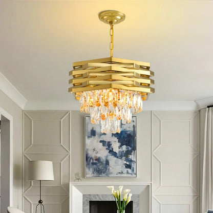 Fenn Tier Crystal LED Chandelier | Celestre