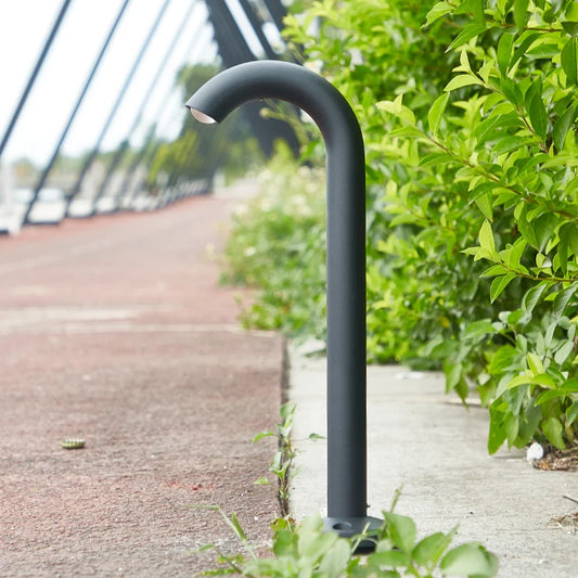 Aqen Curved Neck Bollard Light | Celestre