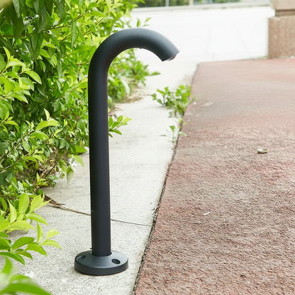 Aqen Curved Neck Bollard Light Without Stake | Celestre
