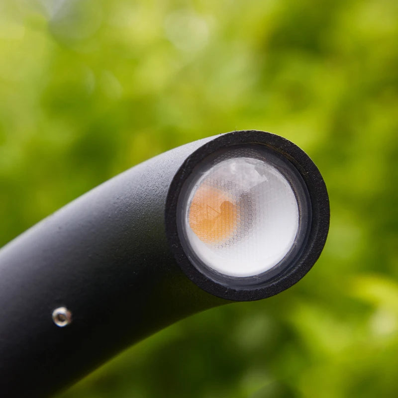 Aqen Curved Neck Bollard Light | Celestre