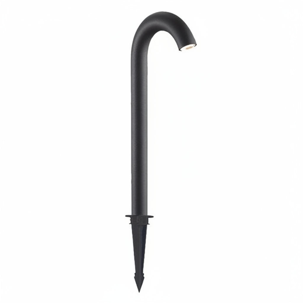 Aqen Curved Neck Bollard Light With Stake | Celestre
